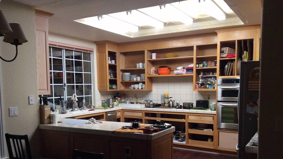 New lighting installed in kitchen